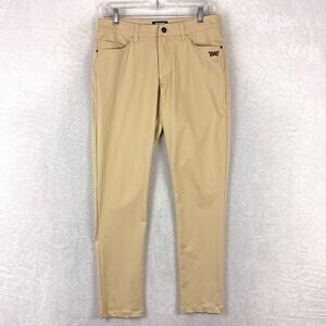 PXG Parsons Xtreme Golf Pants Mens 30 Beige Slim Performance Stretch Preppy